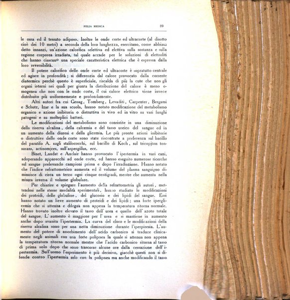 Folia medica periodico trimensile di patologia e clinica medica