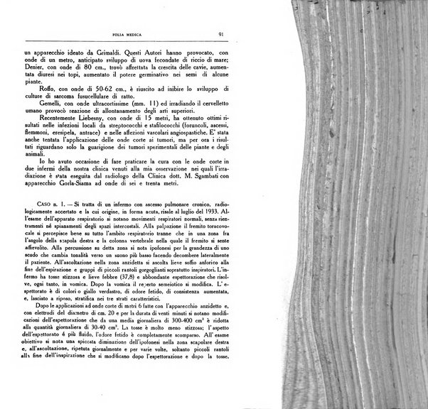 Folia medica periodico trimensile di patologia e clinica medica