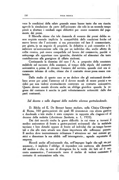 Folia medica periodico trimensile di patologia e clinica medica