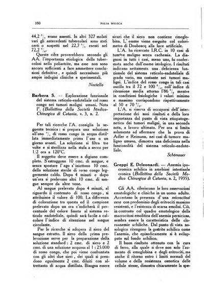 Folia medica periodico trimensile di patologia e clinica medica