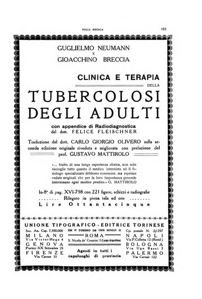 Folia medica periodico trimensile di patologia e clinica medica