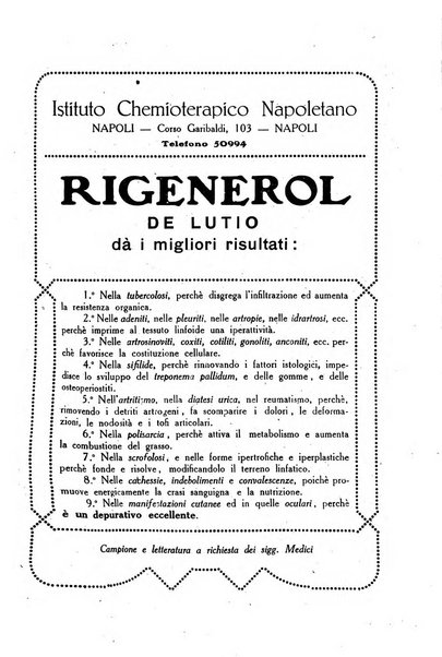 Folia medica periodico trimensile di patologia e clinica medica