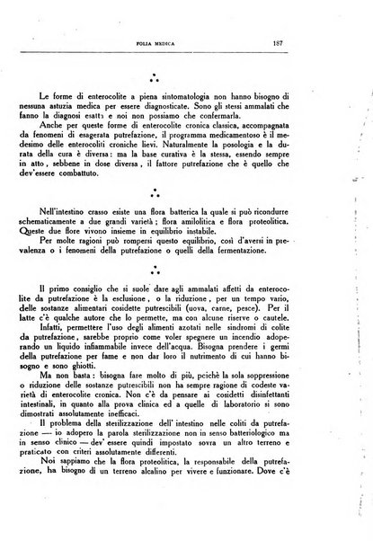 Folia medica periodico trimensile di patologia e clinica medica