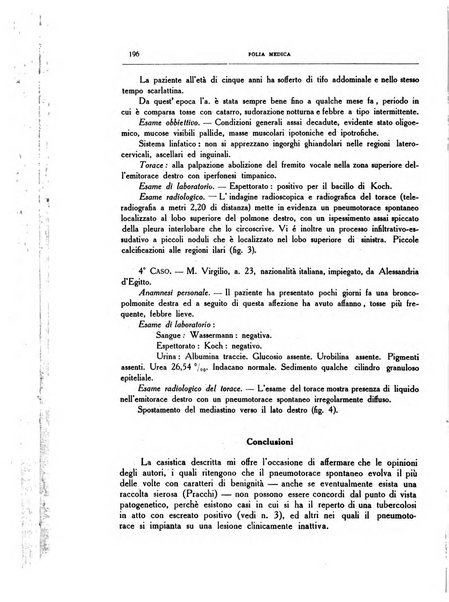 Folia medica periodico trimensile di patologia e clinica medica