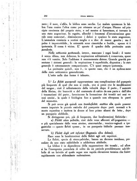 Folia medica periodico trimensile di patologia e clinica medica