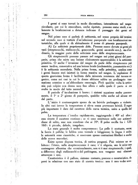 Folia medica periodico trimensile di patologia e clinica medica