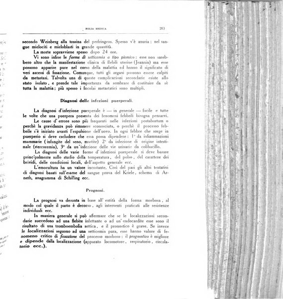 Folia medica periodico trimensile di patologia e clinica medica