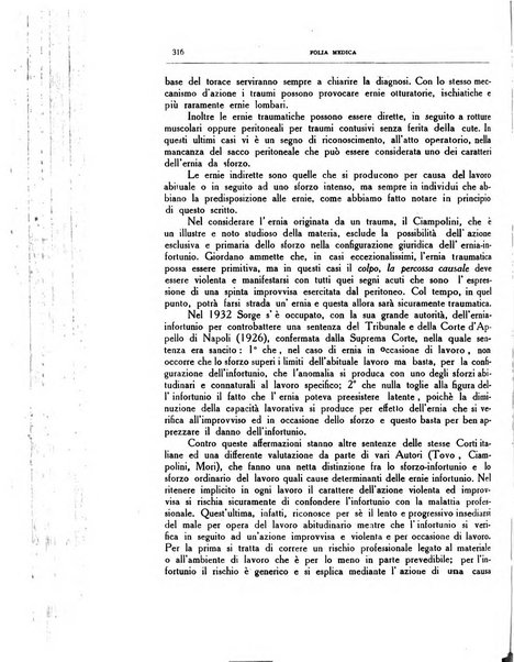 Folia medica periodico trimensile di patologia e clinica medica