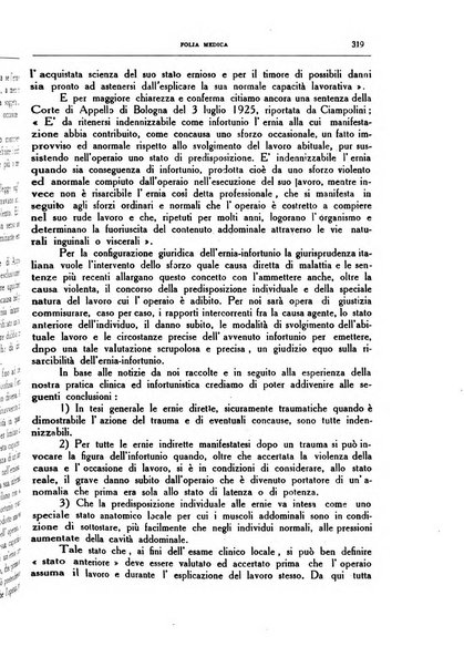 Folia medica periodico trimensile di patologia e clinica medica