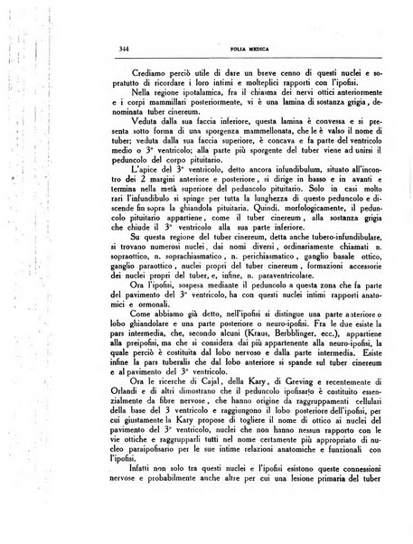 Folia medica periodico trimensile di patologia e clinica medica