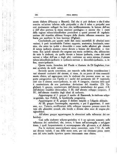 Folia medica periodico trimensile di patologia e clinica medica