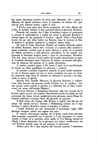 Folia medica periodico trimensile di patologia e clinica medica