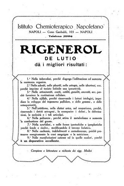 Folia medica periodico trimensile di patologia e clinica medica