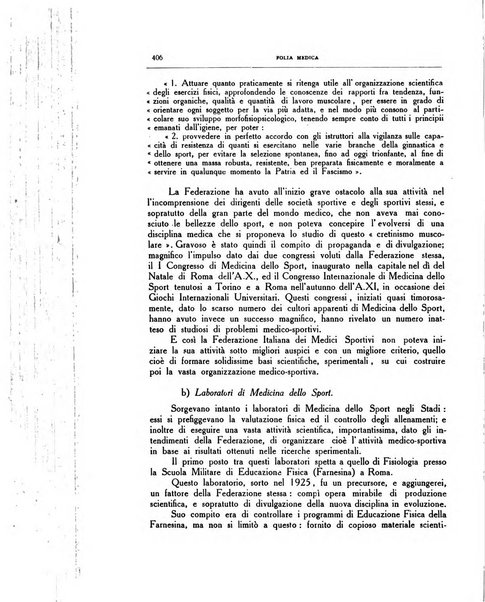 Folia medica periodico trimensile di patologia e clinica medica