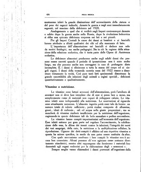 Folia medica periodico trimensile di patologia e clinica medica