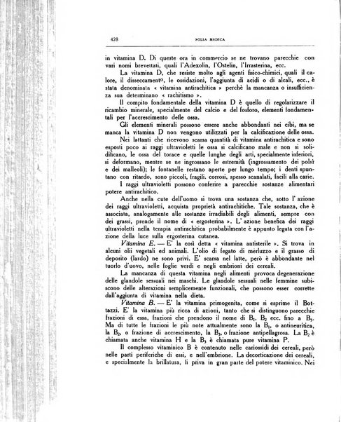 Folia medica periodico trimensile di patologia e clinica medica