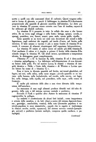 Folia medica periodico trimensile di patologia e clinica medica