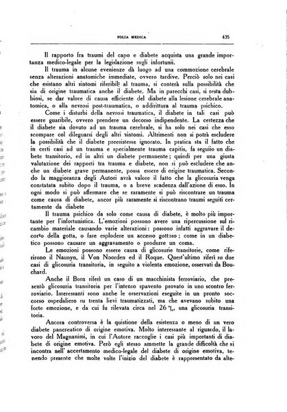 Folia medica periodico trimensile di patologia e clinica medica