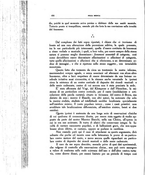 Folia medica periodico trimensile di patologia e clinica medica