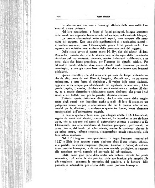 Folia medica periodico trimensile di patologia e clinica medica