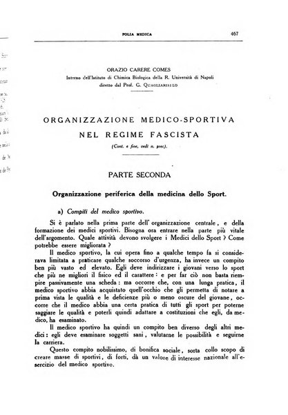 Folia medica periodico trimensile di patologia e clinica medica