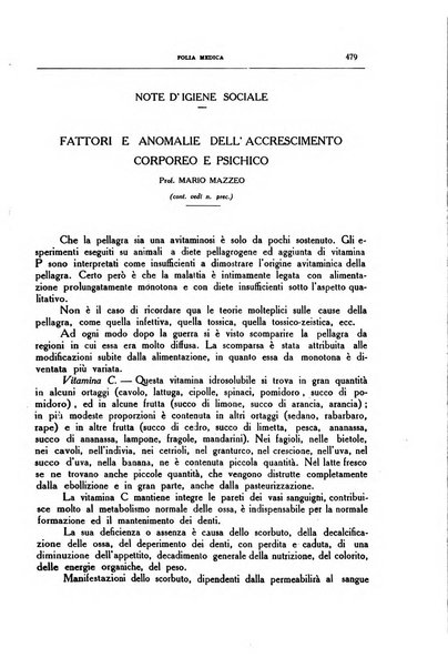 Folia medica periodico trimensile di patologia e clinica medica