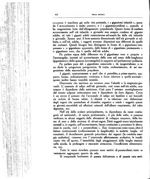 Folia medica periodico trimensile di patologia e clinica medica