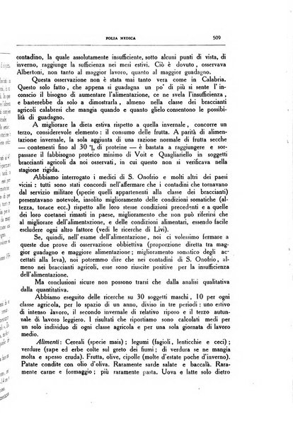 Folia medica periodico trimensile di patologia e clinica medica