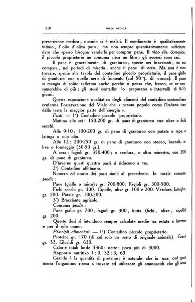 Folia medica periodico trimensile di patologia e clinica medica