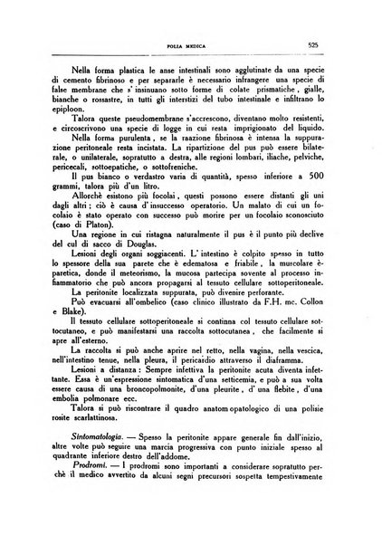 Folia medica periodico trimensile di patologia e clinica medica