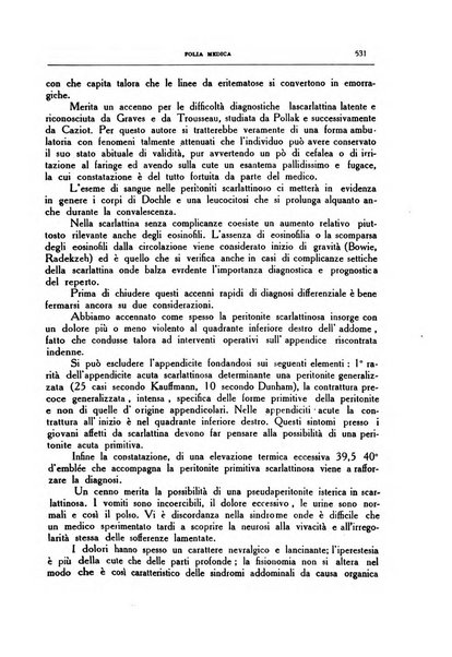 Folia medica periodico trimensile di patologia e clinica medica