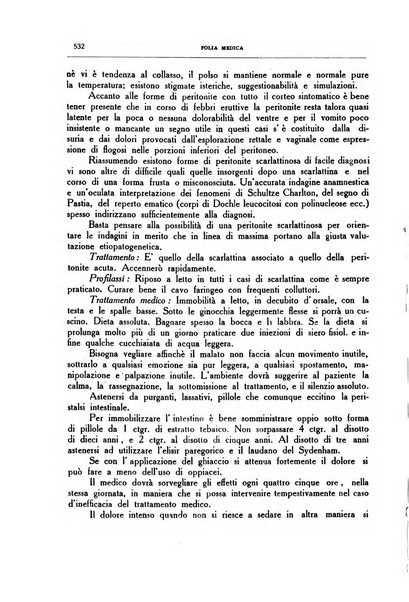 Folia medica periodico trimensile di patologia e clinica medica