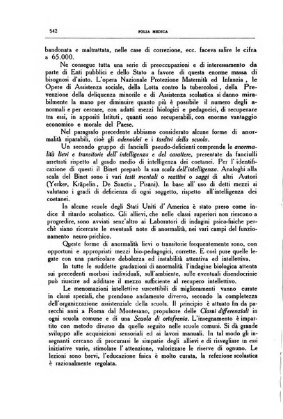 Folia medica periodico trimensile di patologia e clinica medica