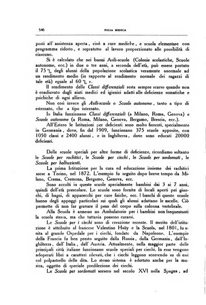 Folia medica periodico trimensile di patologia e clinica medica