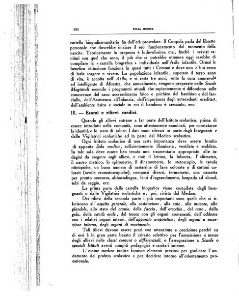 Folia medica periodico trimensile di patologia e clinica medica