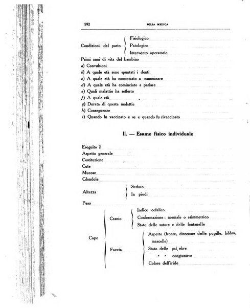 Folia medica periodico trimensile di patologia e clinica medica