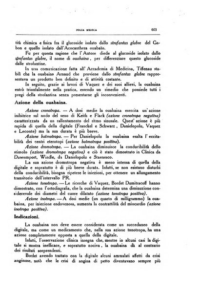 Folia medica periodico trimensile di patologia e clinica medica