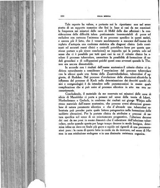 Folia medica periodico trimensile di patologia e clinica medica