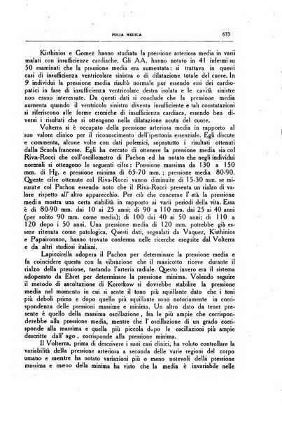 Folia medica periodico trimensile di patologia e clinica medica