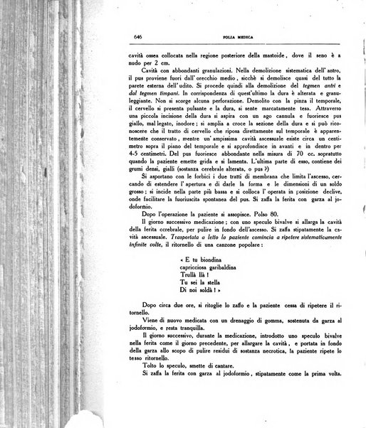 Folia medica periodico trimensile di patologia e clinica medica