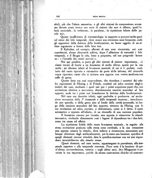 Folia medica periodico trimensile di patologia e clinica medica