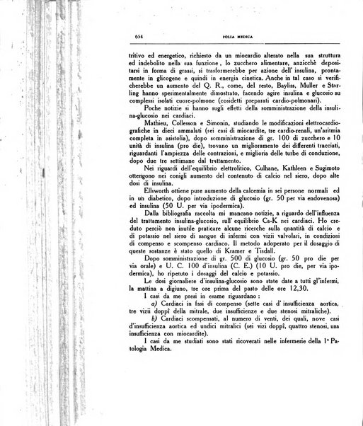 Folia medica periodico trimensile di patologia e clinica medica