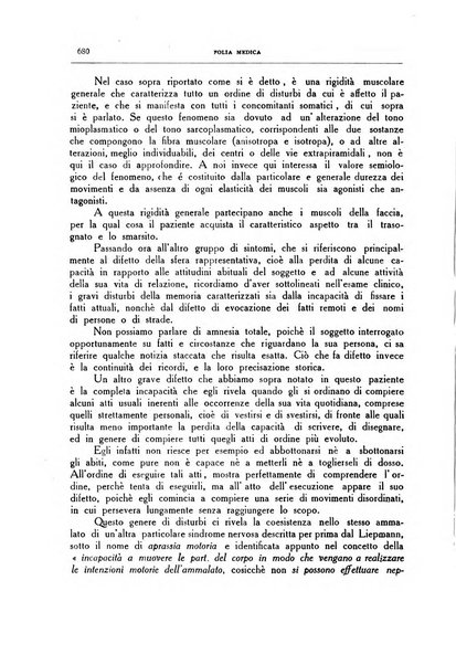 Folia medica periodico trimensile di patologia e clinica medica