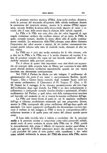 Folia medica periodico trimensile di patologia e clinica medica