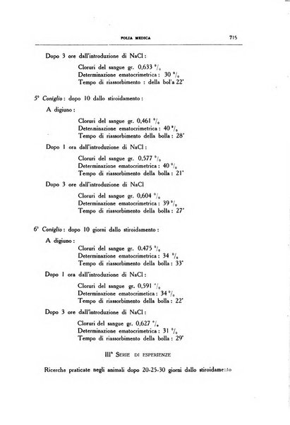 Folia medica periodico trimensile di patologia e clinica medica