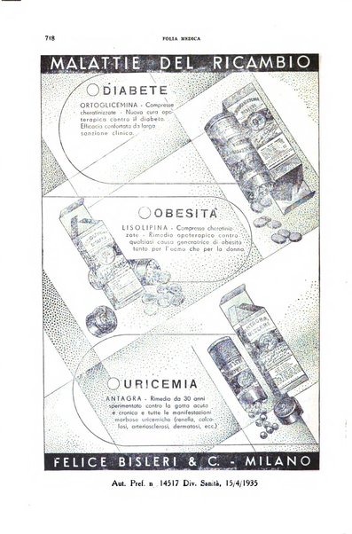 Folia medica periodico trimensile di patologia e clinica medica