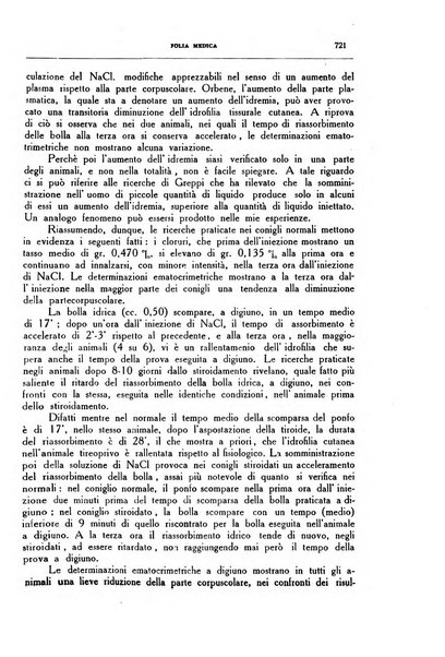 Folia medica periodico trimensile di patologia e clinica medica