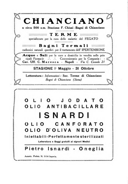 Folia medica periodico trimensile di patologia e clinica medica