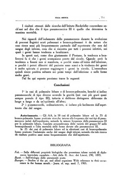 Folia medica periodico trimensile di patologia e clinica medica