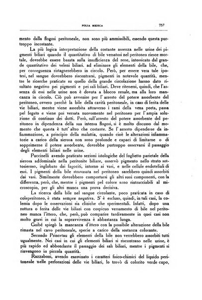 Folia medica periodico trimensile di patologia e clinica medica